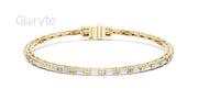 Baguette Cut Diamond Tennis Bracelet