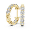 Classic Round Hoop Earrings – Lab Grown Diamond & Moissanite