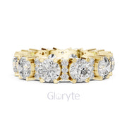Bold Round & Petite Accent Diamond Eternity Band