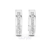 Classic Channel Set Diamond Hoop Earrings – Lab-Grown / Moissanite