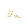 Radiant Cut Diamond Stud Earrings – Bezel Set in Silver, 10K & 14K Gold