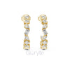 Elegant Multi-Cut Hoop Earrings with Lab-Grown Diamonds or Moissanite
