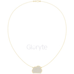 Cloud Diamond Pendant Necklace