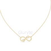 Infinity Diamond Pendant Necklace