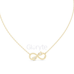 Infinity Diamond Pendant Necklace