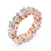 Pear, Round & Emerald Cut Diamond Eternity Band