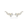 Emerald-Cut Diamond Cluster Earrings