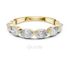 Oval Cut Half Eternity Ring in 925 Silver, 10K & 14K Gold