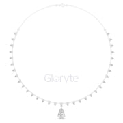 Eternal Grace Pear Diamond Necklace