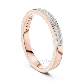 Double Row Diamond Band Ring