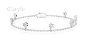Floating Round Cut Diamond Bracelet