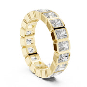 Radiant Cut Diamond Bezel-Set Eternity Band
