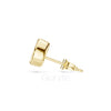 Pear Cut Diamond Stud Earrings | Teardrop Bezel Studs in 925 Silver, 14K & 18K Gold
