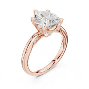 Elegant 2.5ct Solitaire Diamond Ring with Accent Side Stones