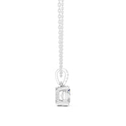 Diamond Solitaire Bezel Pendant Necklace (1.50ct) with Chain