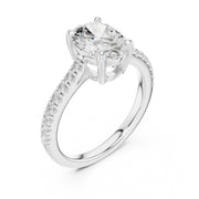 Diamond Solitaire Ring with Side Accents