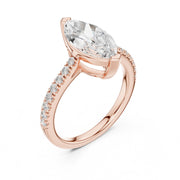 Diamond Solitaire Ring with Side Accents