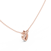 Diamond Solitaire Bezel Pendant Necklace