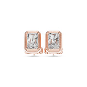 Elegant Bezel Diamond Stud Earrings | 2.50 Carat Total Weight