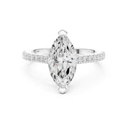 Diamond Solitaire Ring with Side Accents