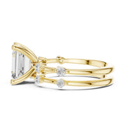 Diamond Bridal Set with Side Stones – 2.86 Carat