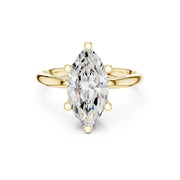 Elegant 2.5ct Solitaire Diamond Ring with Accent Side Stones