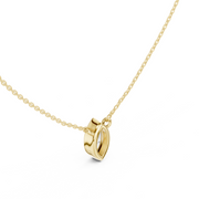 Diamond Solitaire Bezel Pendant Necklace