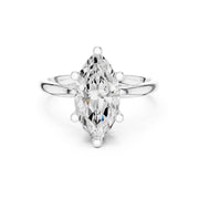 Elegant 2.5ct Solitaire Diamond Ring with Accent Side Stones