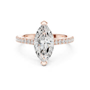Diamond Solitaire Ring with Side Accents