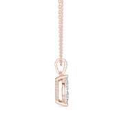 Diamond Solitaire Bezel Pendant Necklace (1.50ct) with Chain