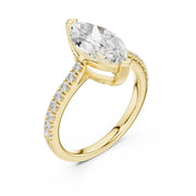 Diamond Solitaire Ring with Side Accents