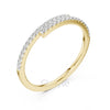 Double Row Petite Diamond Wedding Band – Lab-Grown & Moissanite