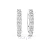 Classic Diamond Huggie Hoop Earrings – Timeless Sparkle