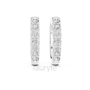 Classic Diamond Huggie Hoop Earrings