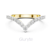 V-Shaped Diamond Band
