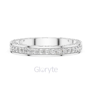 Vintage Inspired Diamond Eternity Band with Micro Prong Setting