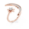 Moon & Star Diamond Ring in 925 Silver, 10K & 14K Gold – Lab-Grown Diamond / Moissanite