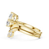 Asscher & Mixed-Cut Diamond Bridal Set Ring