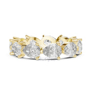 Pear Cut Diamond Eternity Band Ring