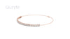 Round Brilliant Diamond Tennis Bracelet with Adjustable Chain