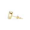 Oval Cut Diamond Stud Earrings – Bezel Set in Silver, 10K & 14K Gold