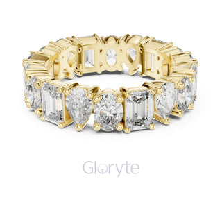 Emerald, Pear & Oval Cut Diamond Eternity Band – Full Circle Brilliance