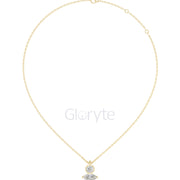 Two-Stone Diamond Pendant Necklace