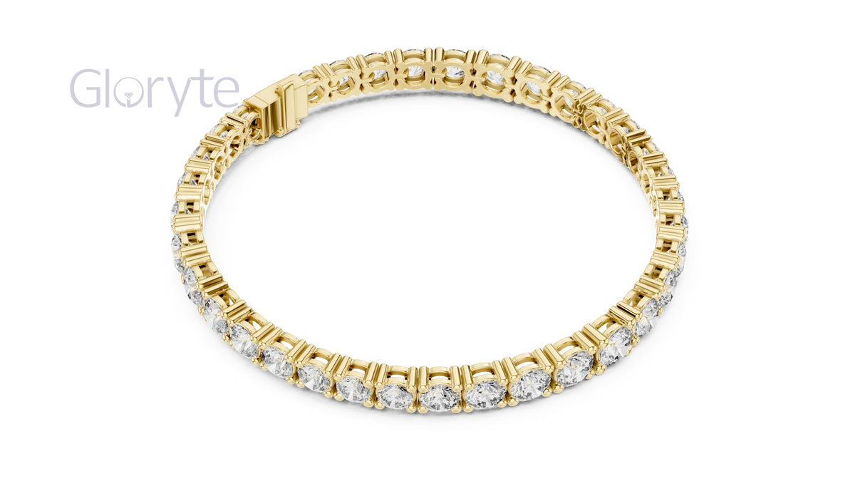 Round Brilliant Diamond Tennis Bracelet