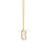 Emerald Cut Solitaire Pendant | 2.5 CT