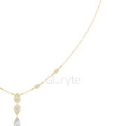 Pear Drop Diamond Necklace