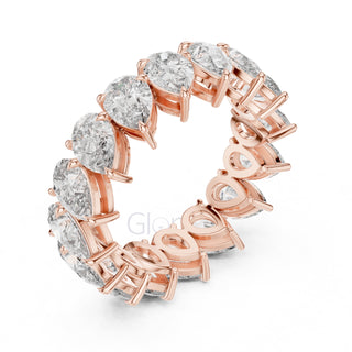 Pear Cut Diamond Eternity Band