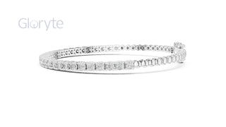 Round Cut Diamond Half Tennis Bracelet 2.50mm