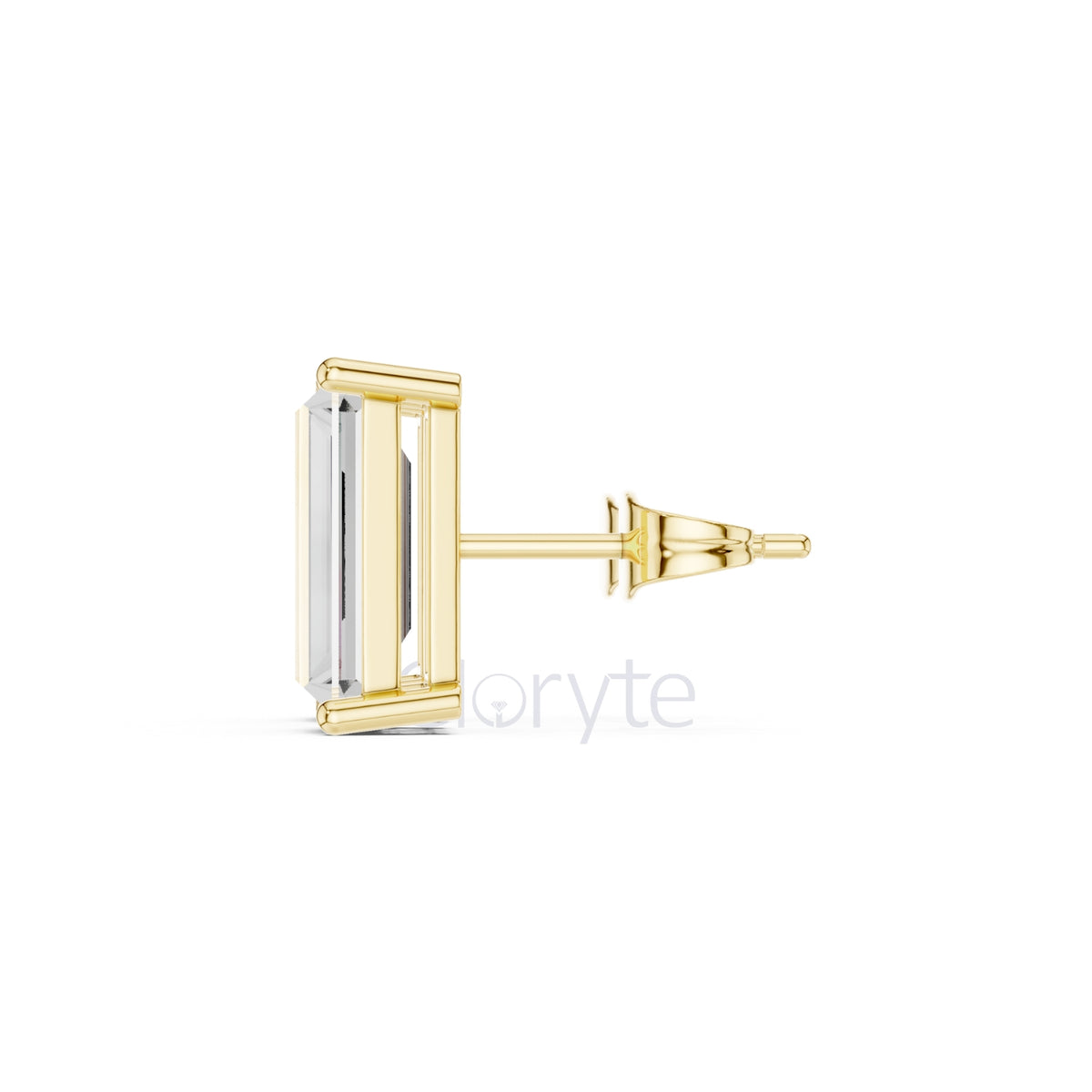 Baguette Diamond Stud Earrings
