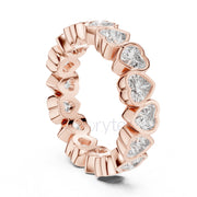 Heart Cut Diamond Eternity Band